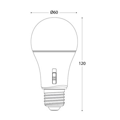 Bombilla E27 (grueso) GLS LED-CCT 11W CCT (2700/4000/6500K)