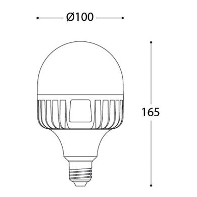 Bombilla E27 (grueso) LED-CCT 30W CCT (3000/4000K)