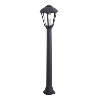 Pillar GIAMPY 1xE27 IP55 L.21xW.21xH.99,5cm black resin