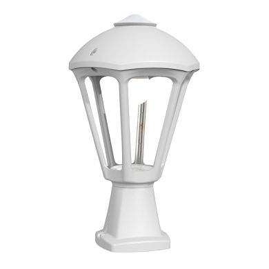 Farola SANDRO 1xE27 IP55 L.24xAn.24xAl.37cm resina blanca