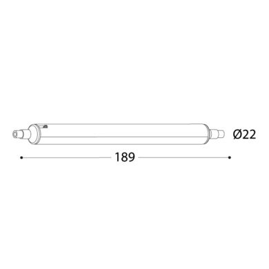 Lâmpada R7s (189mm) GLS LED-CCT 10,5W CCT (2700/4000/6500K)