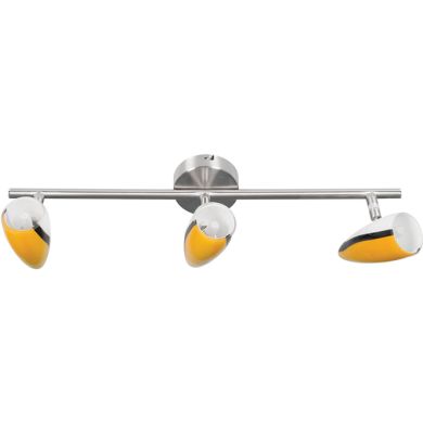 Wall Lamp TUCANO 3xG9 L.50xW.8xH.15cm Satin Nickel/Yellow/White Black