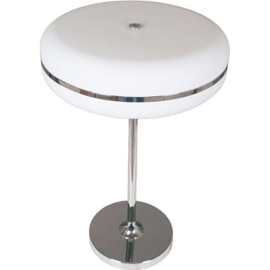 Candeeiro de mesa ODÉLIA 1x22WG5 T5 Alt.55xD.36cm Branco/Cromado