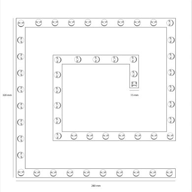 Modulo LED cuadrado 72W 6480lm 3000-4000-6000K 230V con imanes