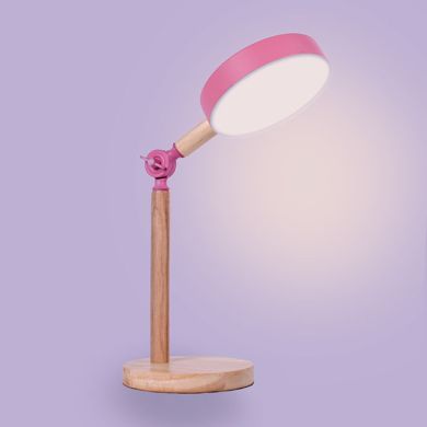 Table Lamp LUPPA 2X12W LED 3000-4000-6500K 1800lm H.48,5xD.15cm Pink/Wood