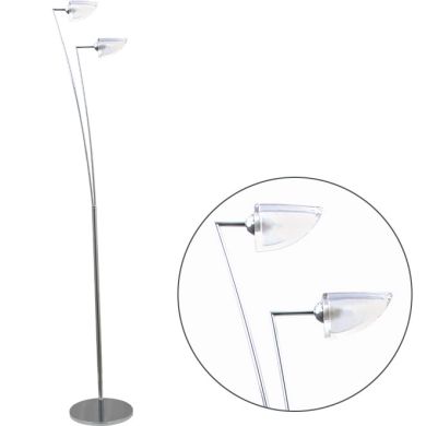 Candeeiro de pé AMÁLIA 2xG9 Alt.162xD.26cm Cromado