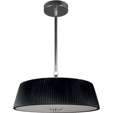 Ceiling Lamp ASTRID small 3xE27 H.Reg.xD.38cm Black/Chrome