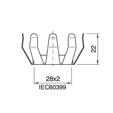 White zinc-plated spring, in metal