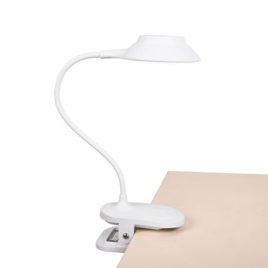 Candeeiro de mesa KLIP 5W LED 3000-4000-6500K com mola em branco