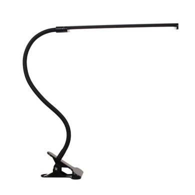 Flexo serie OFFICE 7W LED 4000K con clip en negro H.70xD.2,3cm