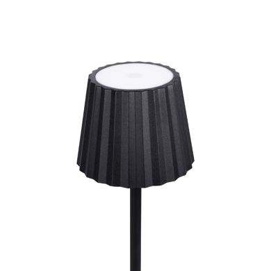 Table Lamp CLUB with USB cable and charger IP54 1x3,5W LED 300lm H.37,5xD.11,8cm Black