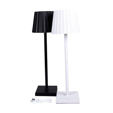 Table Lamp CLUB with USB cable and charger IP54 1x3,5W LED 300lm H.37,5xD.11,8cm Black