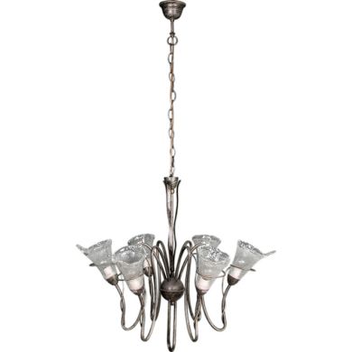 Ceiling Lamp MARSALA 6xE14 H.Reg.xD.68cm Metal+Glass Bronze