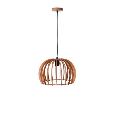 Pendant light GANGES D.35cm 1xE27 in wood