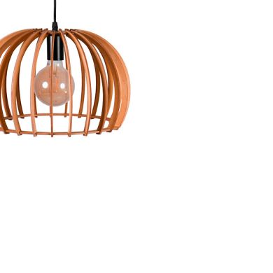 Pendant light GANGES D.35cm 1xE27 in wood