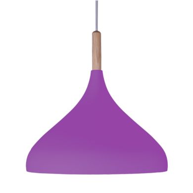 Pendant light COLONIA D.30cm 1xE27 in lilac metal