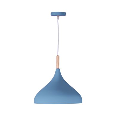 Pendant light COLONIA D.30cm 1xE27 in blue metal