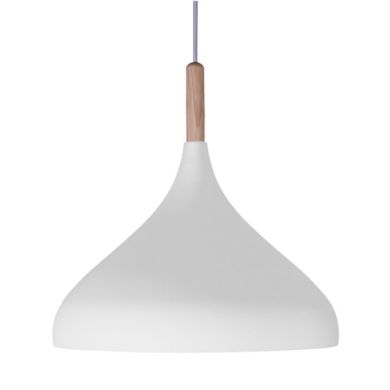 Suspensão BAVIERA D.30cm 1xE27 em metal branco