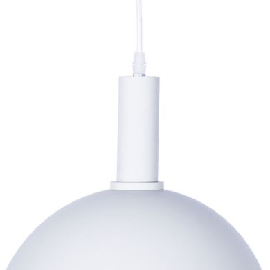 Pendant light HAGEN D.30cm 1xE27 in white metal