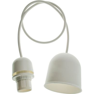 Suspensão PN 1xE14 Alt.Reg.xD.7cm Branco (019355)