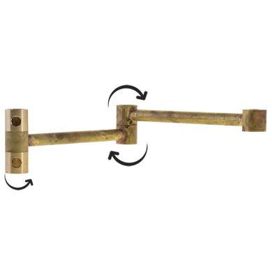 Articulated arm for application L.30xW.2,3xH.6cm, in raw brass
