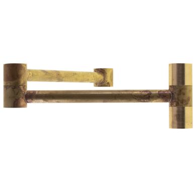 Articulated arm for application L.30xW.2,3xH.6cm, in raw brass