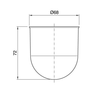 Florón blanco D.6, 8xAl.7, 2cm termoplastico