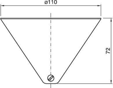 Florón negro D.11xAl.7,2cm termoplastico