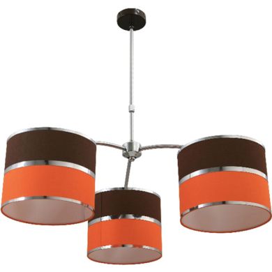 Ceiling Lamp OLGA 3xE27 H.Reg.xD.85cm Orange/Brown