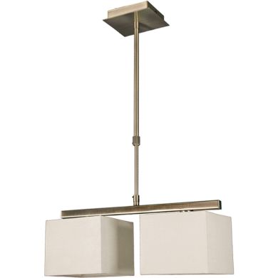 Ceiling Lamp ROSI 2xE14 L.42xW.16xH.Reg.cm Beije/Antique Brass