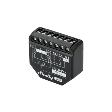 Shelly 2PM Gen3 — 2-channel relay 16A with Consumption Measurement, Control of Blinds (dual relay)
