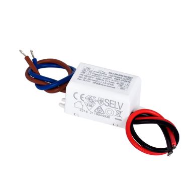 Transformador de corriente constante AC/DC 350mA (Driver) 3W IP65, en plastico