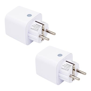 Shelly Plug M Gen3 Branco 2 unid. — Tomada Inteligente Wi-Fi 16A 2500W com Medição