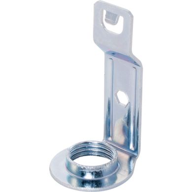 Suporte de encaixe para suporte E14 vela de 1-peça, Alt.70mm, metal zincado branco