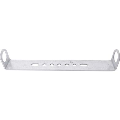 Metal bracket with through holes for M4 screws 14,4cm