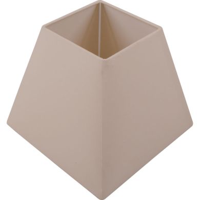 Lampshade IRLANDES square prism large with fitting E27 L.22xW.22xH.18,5cm Ivory