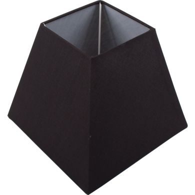 Abat-jour IRLANDES quadrado prisma grande com encaixe E27 C.22xL.22xAlt.18,5cm Preto