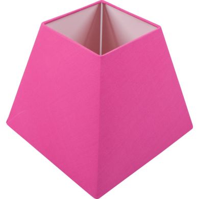 Lampshade IRLANDES square prism large with fitting E27 L.22xW.22xH.18,5cm Pink