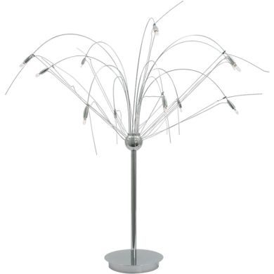 Candeeiro de mesa AMÉLIA 12xG4 12V Alt.74xD.90cm Cromado