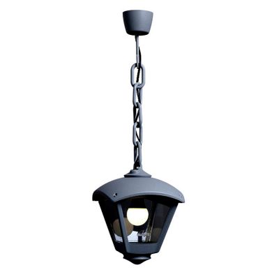 Suspensão ROBY 1xE27 IP55 C.20xL.20xAlt.70cm resina preta