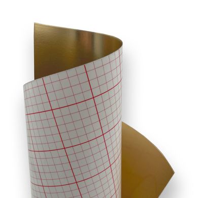 Tela PVC autocolante PVC 0,35 120cm dour. brilhant