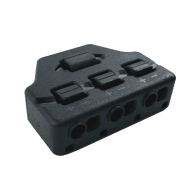 DC splitter connectors for parallel connection, 3 outputs 0-42Vdc 1.5A/output