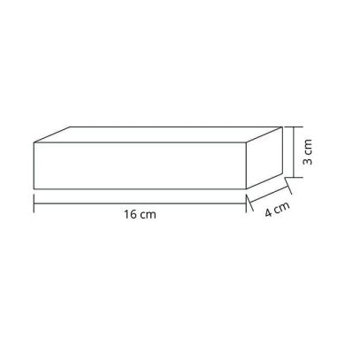 Transformador de tensão constante AC/DC (Driver) 12V 60W 16x4x3cm, em metal