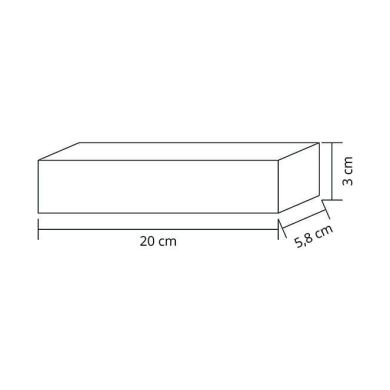 Transformador de tensión constante AC/DC 24Vdc 150W 20x5,8x3cm, en metal