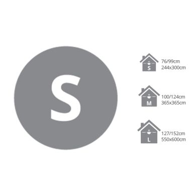 Ceiling fan DC RODAS MINI white, 4 retractable blades, 96W LED 3000|4000|6000K, H.30/35xD.91/40cm