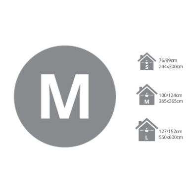 Ventoinha de tecto KIOTO prata, 4 palas retráteis, 72W LED 3000|4000|6000K, Alt.30/35xD.108/50cm