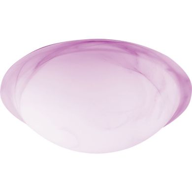 DUNA cristal redondo rosa D.30xAlt.6cm para plafón