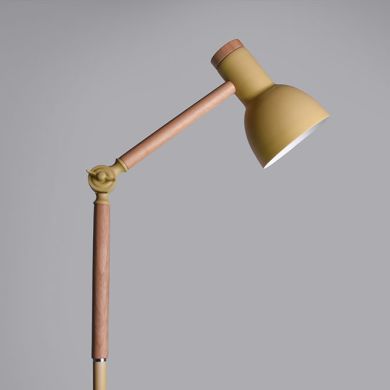 Floor Lamp TEACHER 1xE27 H.150xD.22cm matte Purple/Wood