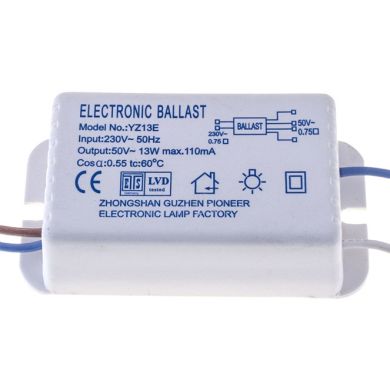 Ballast for 13W bulb, in plastic