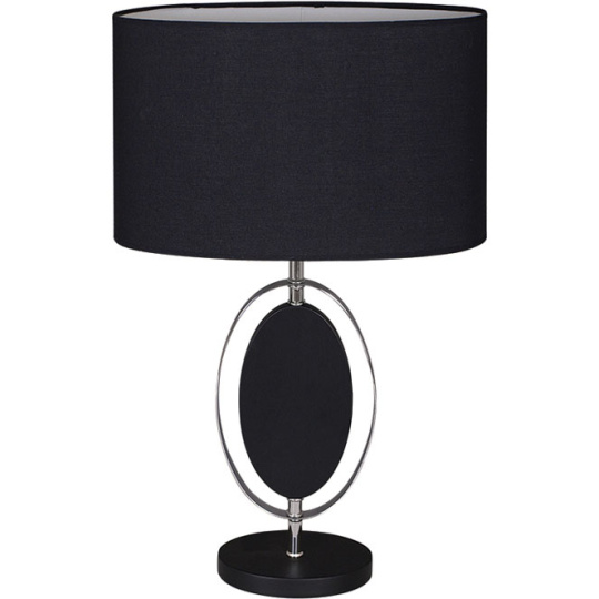 Table Lamp CLAUDIA 1xE27 L.40xW.20xH.67cm Black/Chrome
